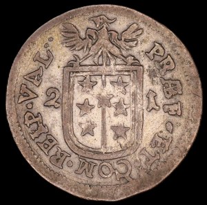 Switzerland. 1721 Valais Bishopric of Sionm 1 Batzen