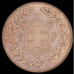 Switzerland. 1889 5 Francs B Bern