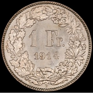 Switzerland. 1914 1 Franc B Bern