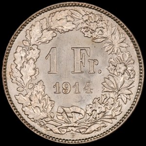 Switzerland. 1914 1 Franc B Bern