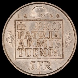 Switzerland. 1936 5 Francs