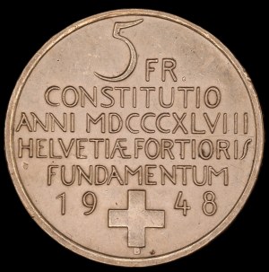 Switzerland. 1948 5 Francs