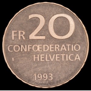 Switzerland. 1993 20 Francs Paracelsus