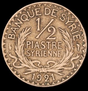 Syria. 1921 1/2 Piastre