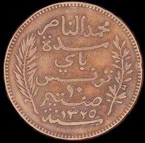 Tunisia. 1907 10 Centimes