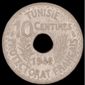 Tunisia. 1942 10 Centimes