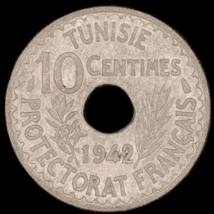 Tunisia. 1942 10 Centimes