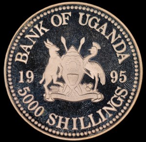 Uganda. 1995 5000 Shillings FAO