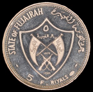 United Arab Emirates. 1970 Fujairah 5 Riyals 1972 Munich