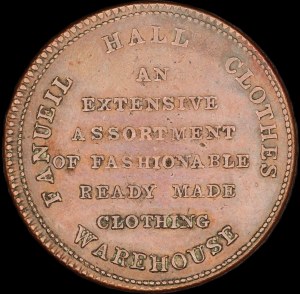 United States of America. 1830s Token Boston William Milton