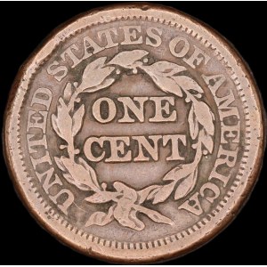 United States of America. 1848 Large Cent Coronet Head