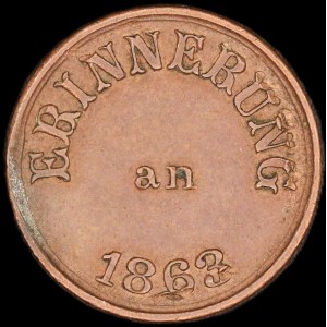 United States of America. 1863 Civil War Token C Bahr