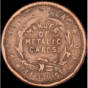 United States of America. 1863 Civil War Token Hand Stamps