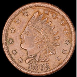 United States of America. 1863 Civil War Token Not One Cent