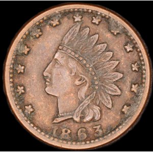 United States of America. 1863 Civil War Token Union
