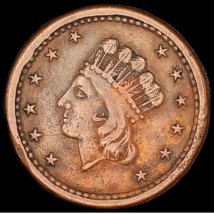 United States of America. 1863 Civil War Token Union Forever