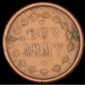 United States of America. 1864 Civil War Token Our Army