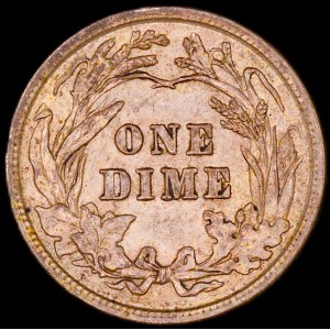 United States of America. 1913 10 Cents Barber Dime