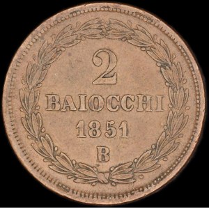Vatican. 1851 2 Baiocchi Pius IX