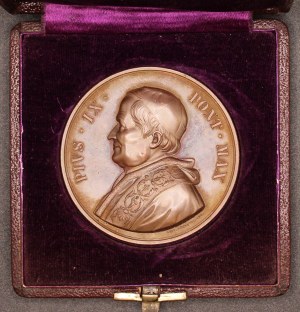 Vatican. 1878 Medal Pio IX In Original Case Rare