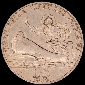 Vatican. 1930 5 Lire