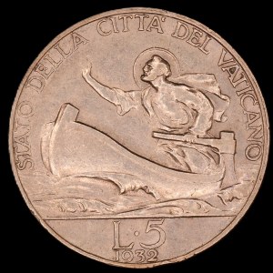 Vatican. 1932 5 Lire