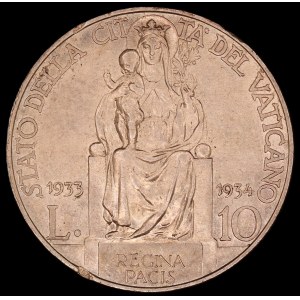 Vatican. 1933 1934 10 Lire