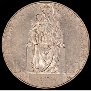 Vatican. 1936 10 Lire