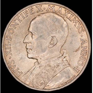 Vatican. 1939 5 Lire