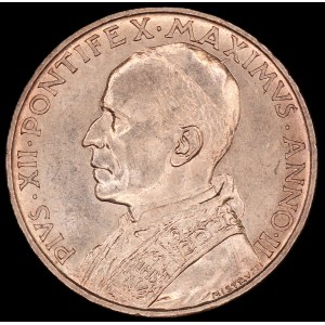 Vatican. 1940 5 Lire