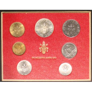 Vatican. 1978 Mint Set 7 Pieces Silver