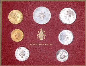 Vatican. 1978 Mint Set 7 Pieces Silver