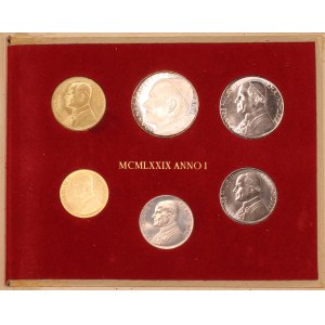Vatican. 1979 Mint Set 6 Pieces Silver
