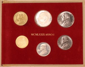 Vatican. 1979 Mint Set 6 Pieces Silver