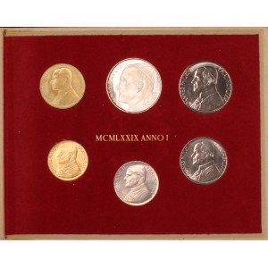 Vatican. 1979 Mint Set 6 Pieces Silver