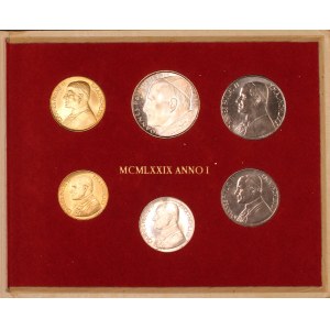 Vatican. 1979 Mint Set 6 Pieces Silver