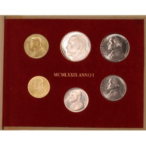 Vatican. 1979 Mint Set 6 Pieces Silver