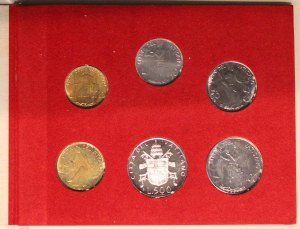 Vatican. 1980 Mint Set 6 Pieces Silver