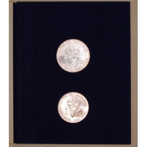 Vatican. 1983 500 1000 Lire Silver