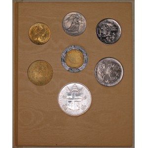 Vatican. 1985 Mint Set 7 Pieces Silver