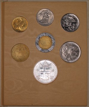 Vatican. 1985 Mint Set 7 Pieces Silver