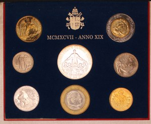 Vatican. 1997 Mint Set 8 Pieces Silver