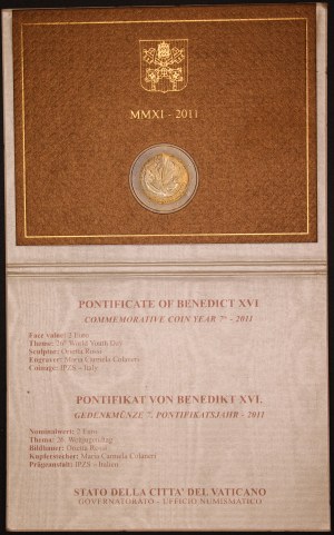 Vatican. 2011 2 Euro In Original Case