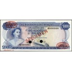 Bahamas. 100 Dollars specimen