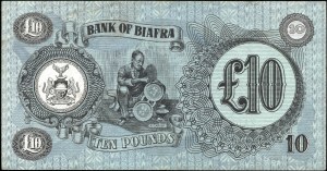 Biafra. 1968 10 Pounds