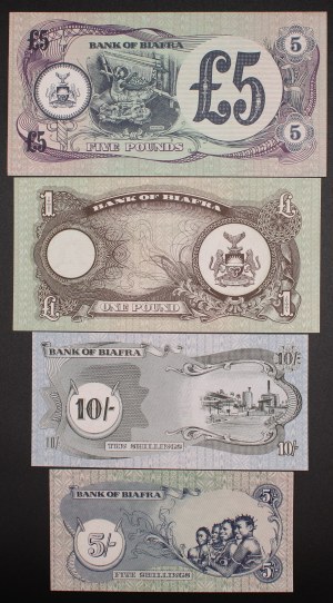 Biafra. 1969 4pcs set