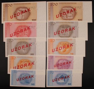 Bosna. 1998 sada 10ks Vzorek