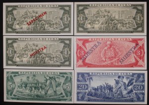 Cuba. 6pcs set specimen