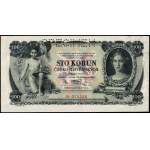 Czechoslovakia. 1931 100 Korun Prefix Jb Specimen