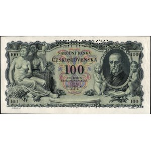 Czechoslovakia. 1931 100 Korun Prefix Jb Specimen